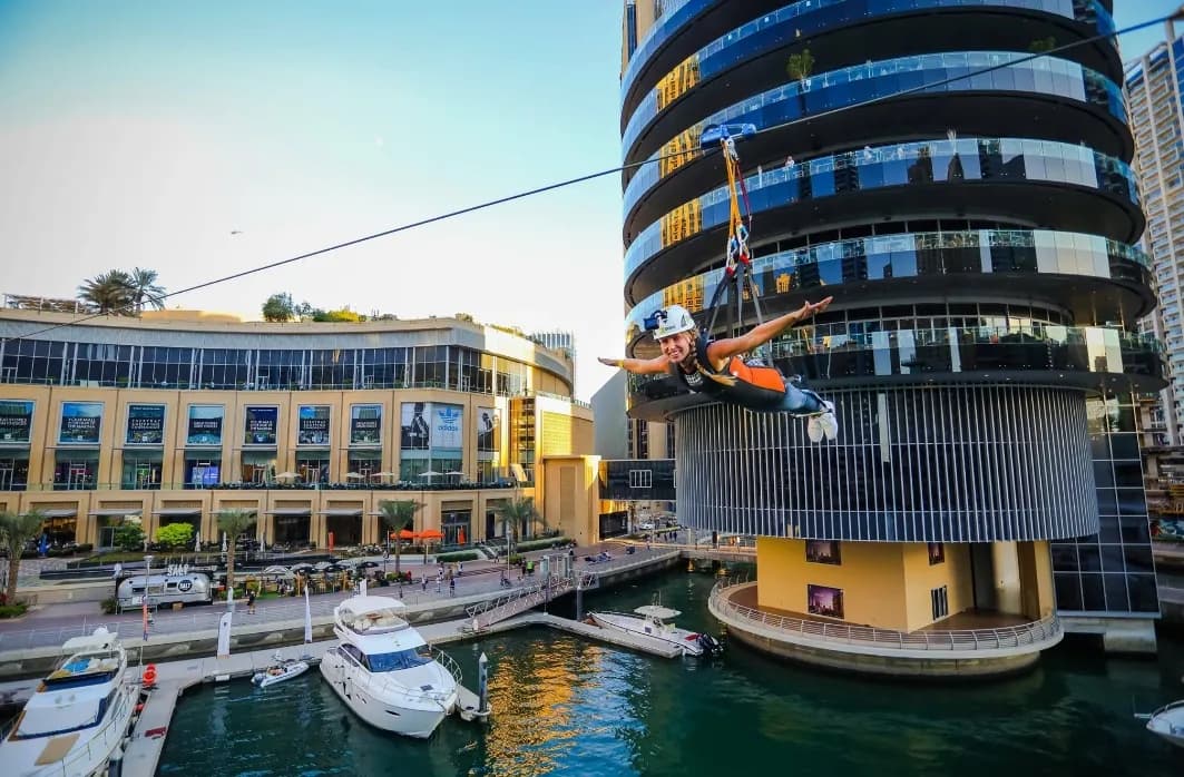 XLine Dubai Marina – The Longest Urban Zipline in The World - Image 1