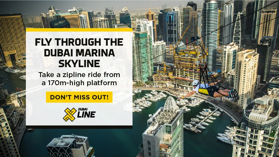 XLine Dubai Marina &#8211; Крупнейший городской зиплайн в мире - Image 1