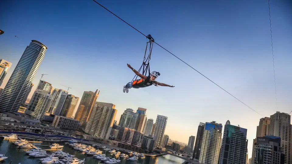 XLine Dubai Marina &#8211; The Longest Urban Zipline in The World - Image 1